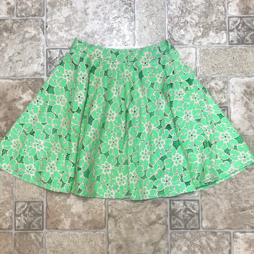 Lilly Pulitzer Hyacinth lace circle skirt